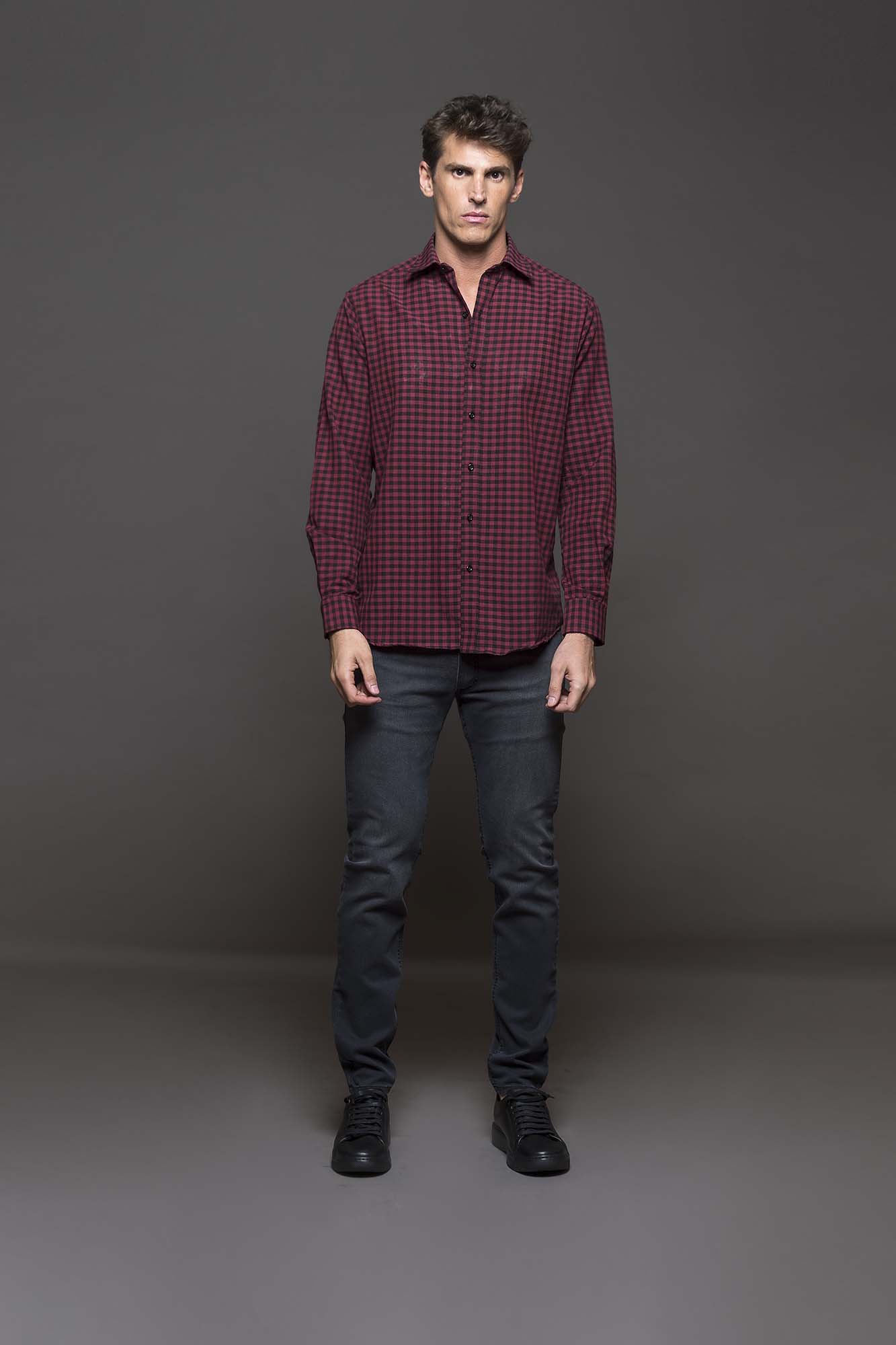 6827CUAMLRO - CAMISA TEDORI ROJO